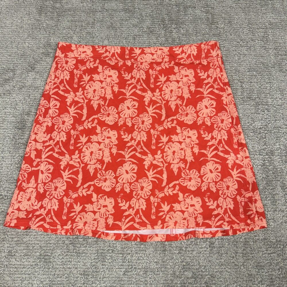 RipSkirt Hawaii Wrap Skirt Womens Large Coral Orange Length 2 Beach Adjustable